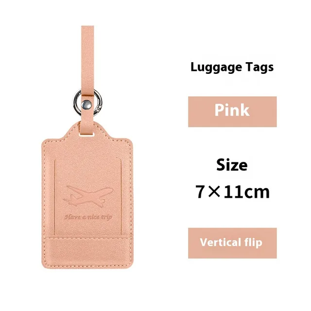 Customized Luggage Anti lost Listing Tag Travel Boarding Consignment Label Pink - Shop at LoveMi