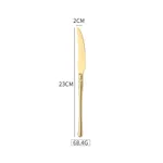 Matte Gold Dinner Knife