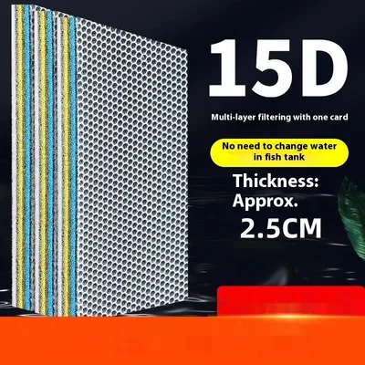 Fish Tank Filter Cotton Special Filter Super Water Purification Biochemical Sponge Purification Thickening Filtration 30X40Cm - Shop at LoveMi