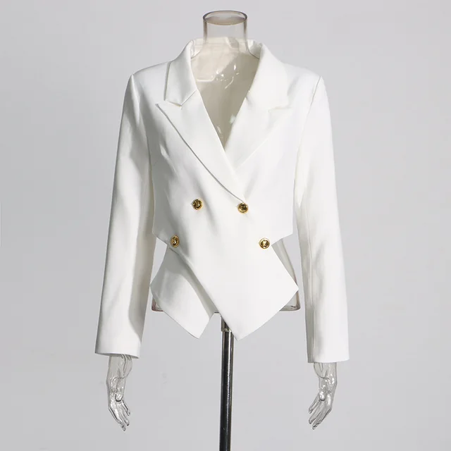 Elegant Elegant Style Long Sleeve Small Suit White - Shop at LoveMi