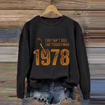 Personalized Women's Sweater Pumpkin Bow Printed Round Neck - Rnst2482904-Xs