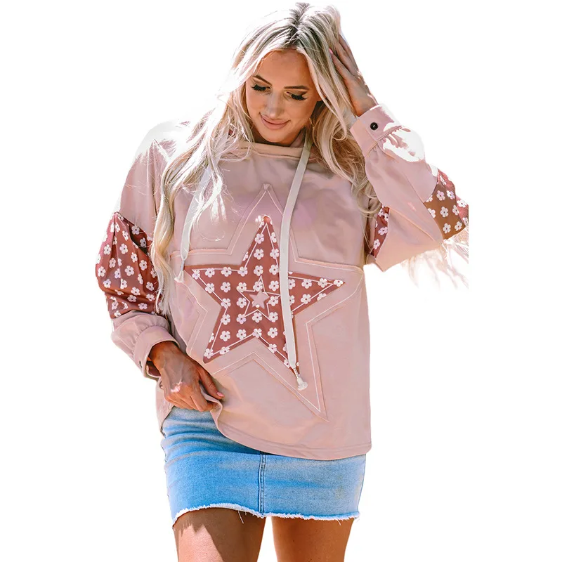 Winter New XINGX Pattern Hooded Sweater - Pink