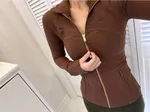 Brown Gold Zipper