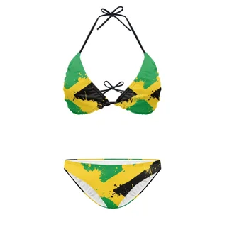 Women's Split Printed Swimsuit - Wed062806Az231