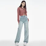 Washed Blue Trousers