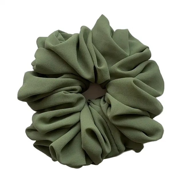 Big Head Bouquet Chiffon Large Intestine Ring Hair Ring 28Color - Shop at LoveMi