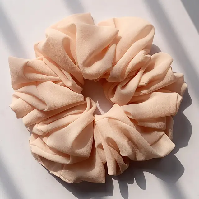 Big Head Bouquet Chiffon Large Intestine Ring Hair Ring 47Color - Shop at LoveMi