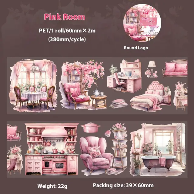 Beautiful Day Life Scene Landscaping Tape 6 Pink Room - Shop at LoveMi