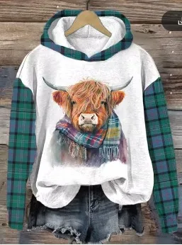 Women's Sweater 3D Digital Printing Animal Cat Oil Painting Pullover Hoodie 13Style Xxl - Shop at LoveMi