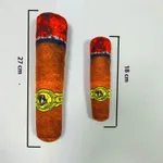 Simulation Cigar Plush Sounding Pet Toy - Brown Color Big Cigar