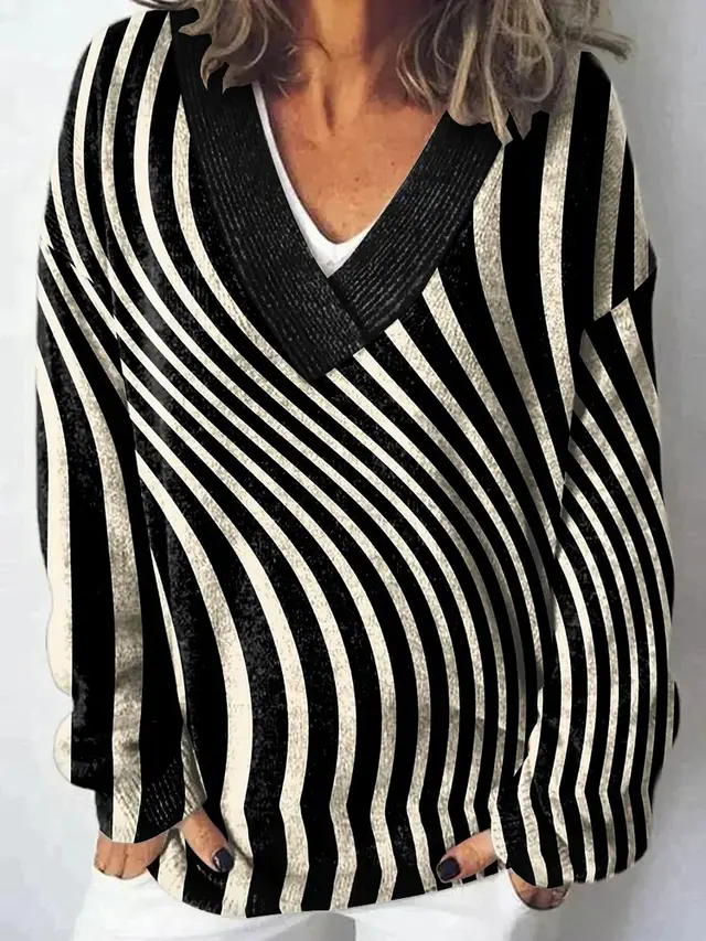 Autumn And Winter Fashion Trends Vintage Floral V neck Sweater Style 4 - Shop at LoveMi