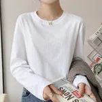 White Long Sleeve 220G