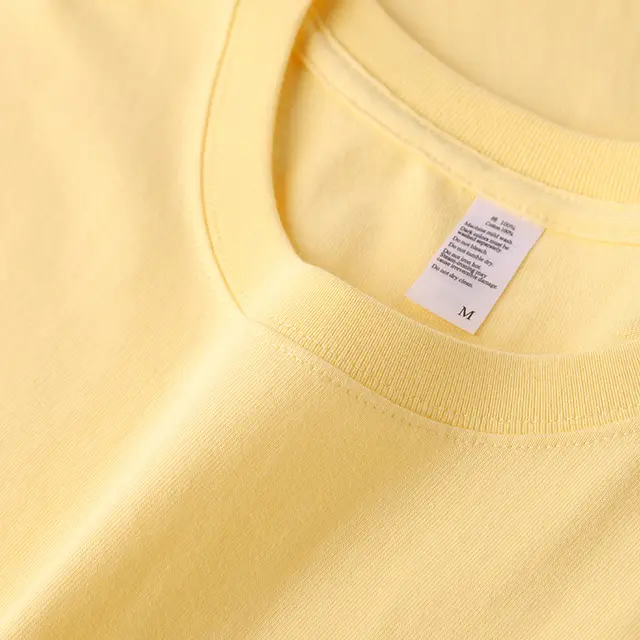 Round Neck Solid Color T shirt Heavy Simple Style Blank Top Women's Bottoming Shirt Short Sleeve Beige - Shop at LoveMi