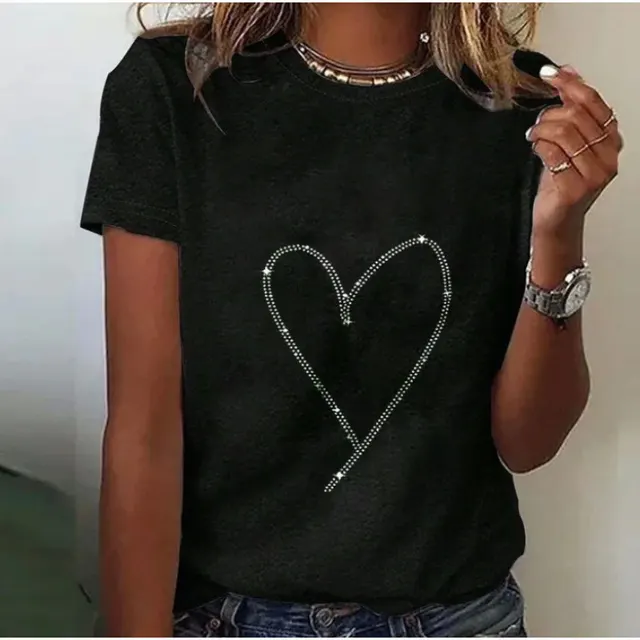 Women's Fashion 3D Printed Casual Short Sleeve Hai033 - Shop at LoveMi