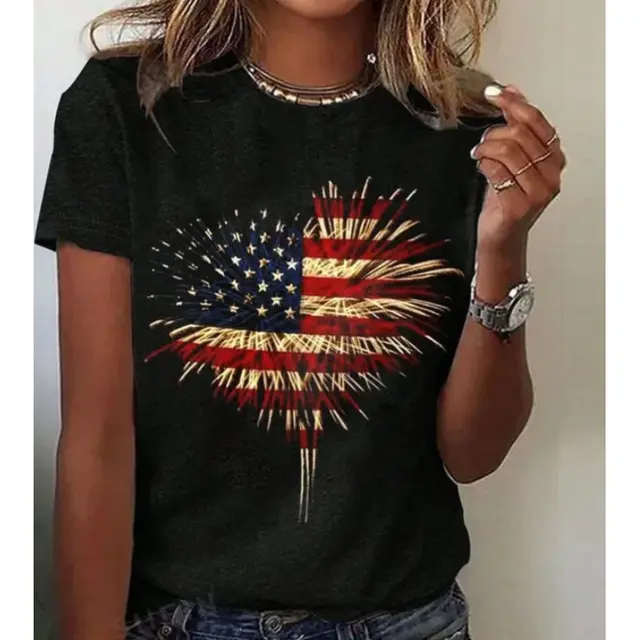 Women's Fashion 3D Printed Casual Short Sleeve Hai035 - Shop at LoveMi