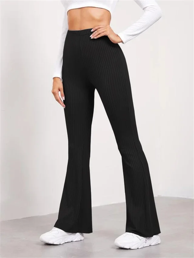 Horn High Waist Yoga Pants Sports Trousers Black - Shop at LoveMi