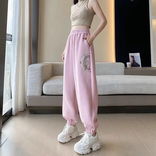 New Casual Sports Pants Pink - Shop at LoveMi