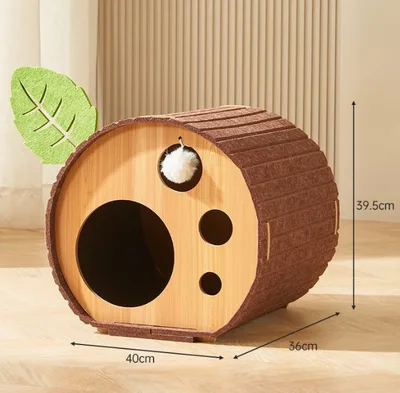 Cat Scratch Board Felt Nest Four Seasons Universal Tree Pet Supplies With Plush Cat Balls - Shop at LoveMi