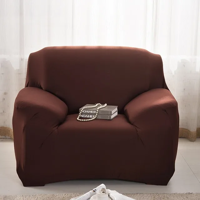 All inclusive Sofa Cover Solid Color Household Coffee - Shop at LoveMi
