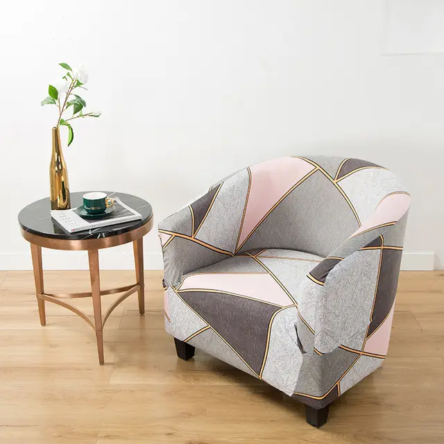 Four Seasons Universal Small Semicircle Sofa Cover Colorful Geometry - Shop at LoveMi