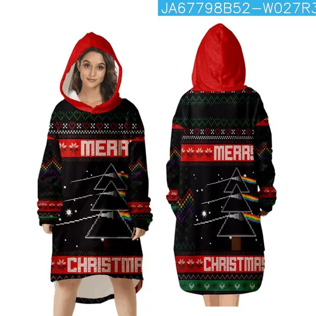 Green Fur Monster Christmas 3D Digital Printing Home Blanket Sweater K Style - Shop at LoveMi