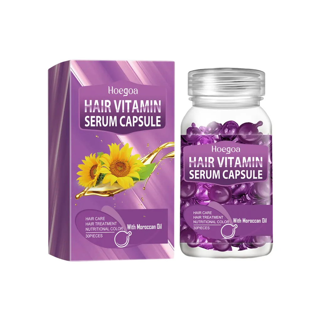 Purple Hair Care Capsule Improves Dry Knotting - 30Pieces