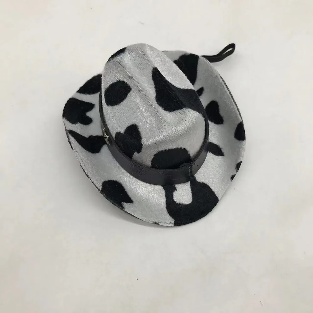 Cows Pattern Cat Hat Decoration - Milk Grain