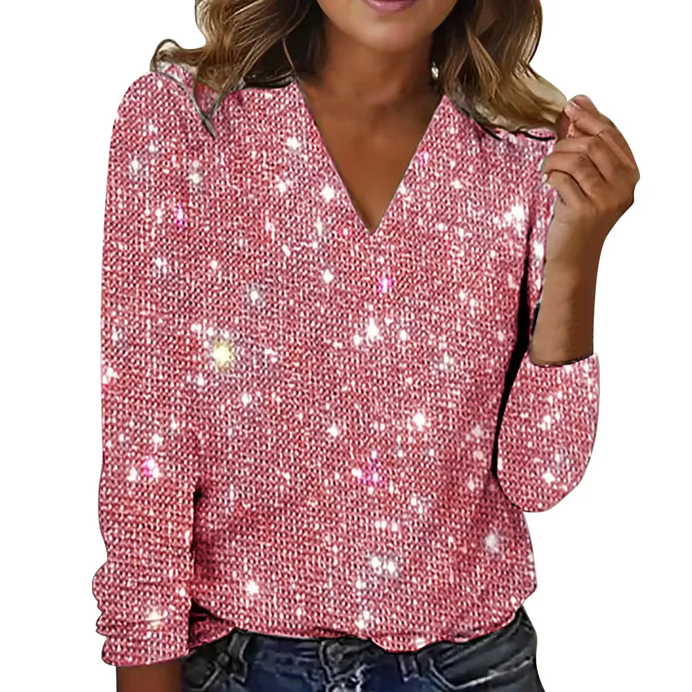 Digital Printed Round Neck Long Sleeved T-shirt For Women - Yx10871