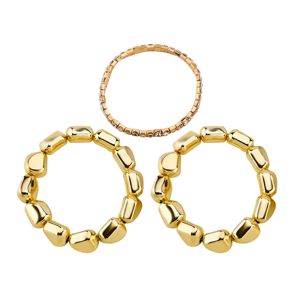 Niche Design Irregular Geometric Bracelet - Gold