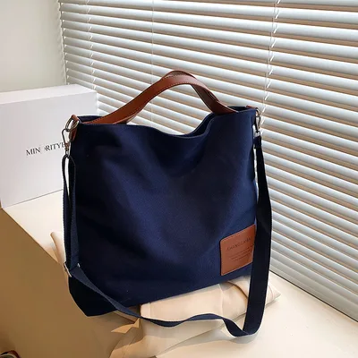 Women's Large Capacity Special interest Design Textured Handbag All match Casual Shoulder Messenger Bag Blue - Shop at LoveMi