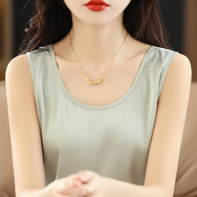 Loose Sleeveless Base Top Summer Bean Green - Shop at LoveMi