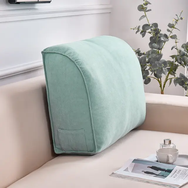 Bay Window Big Backrest Bed Head Backrest Cushion Pillow Lake Blue - Shop at LoveMi