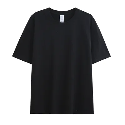 Solid Color Drop shoulder T shirt Women's Blank Shirt Black - Shop at LoveMi
