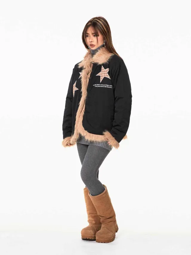 Winter Temperament Wild Slimming Small Coat Black - Shop at LoveMi