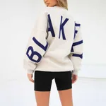 Beige With Navy Blue