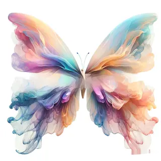 Butterfly Ethereal Smoke Butterfly Pendant Decoration - A2