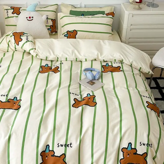 Printed Four piece Bedding Set Pieces Dog - Shop at LoveMi