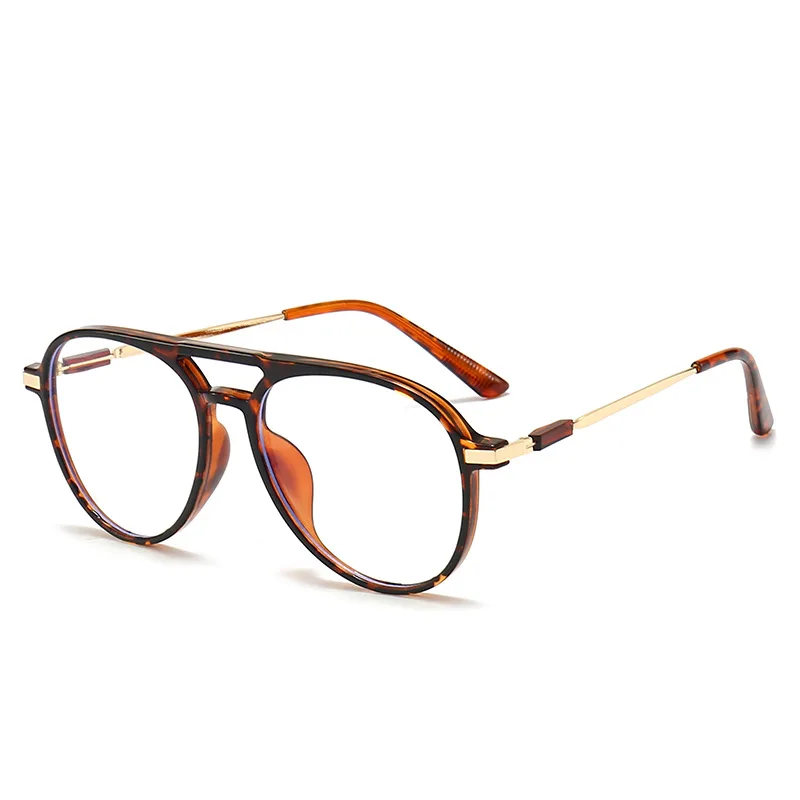 Anti-Blu-ray Myopia Glasses Double Beam Frame - Bright Red Wine Hy2412