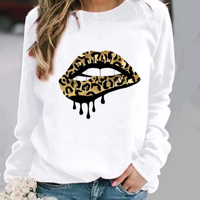 XINGX Printed Pattern Round Neck Sweater Pwy28217 - Shop at LoveMi