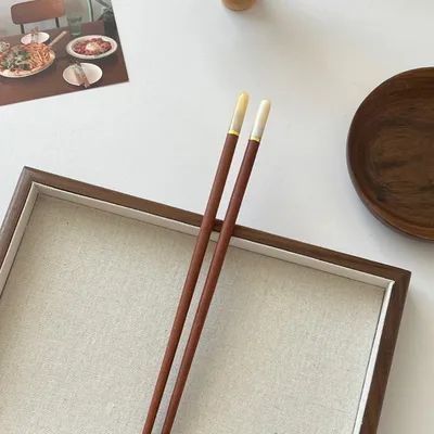 Top Red Sandalwood Chopsticks Household High end Custard - Shop at LoveMi