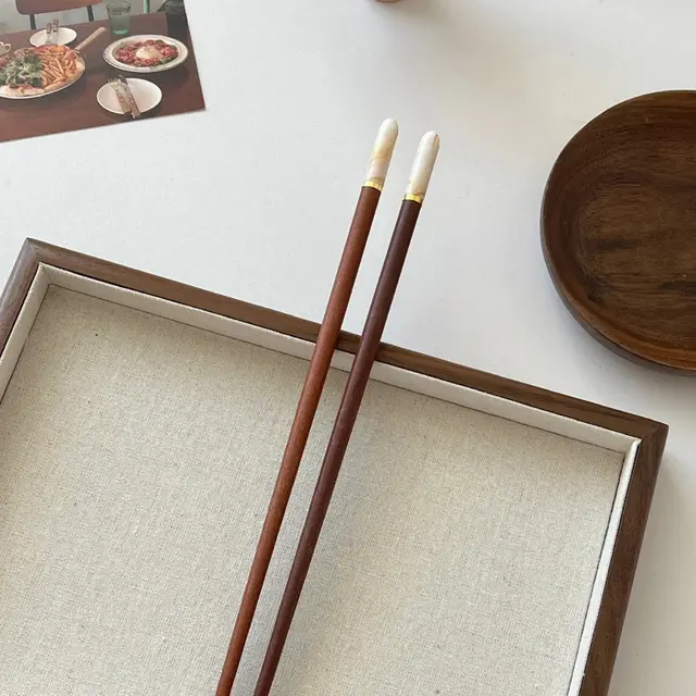 Top Red Sandalwood Chopsticks Household High end Milky White - Shop at LoveMi