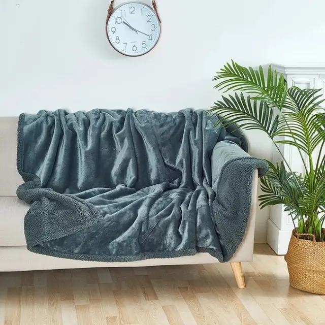 Pet Sofa Cushion Dog Bed Short Plush Carpet Waterproof Couple Blanket Gray - Shop at LoveMi