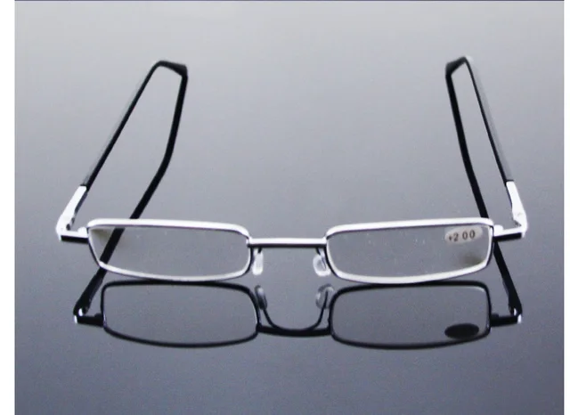 Aluminum Pen Holder Reading Glasses Metal Spring Black Frame - Shop at LoveMi