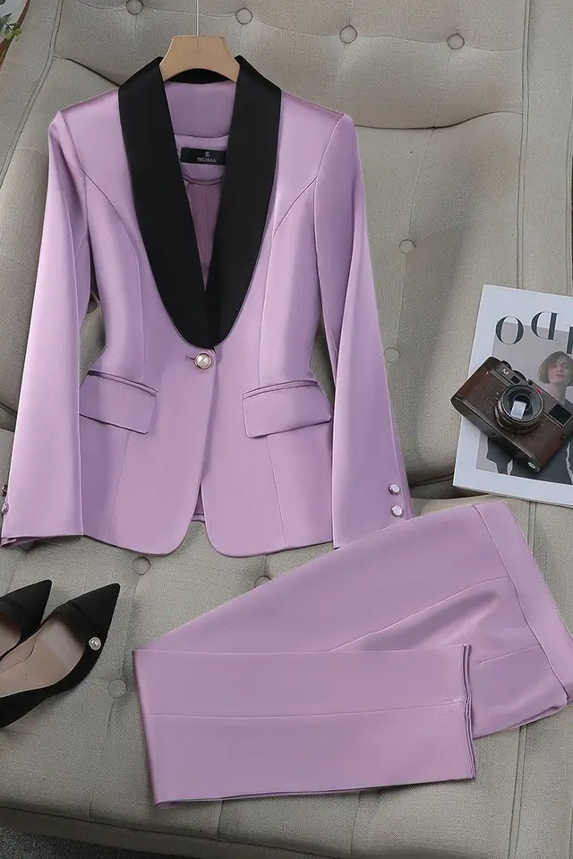 New Fashion Suit Women's Business Purple - Shop at LoveMi