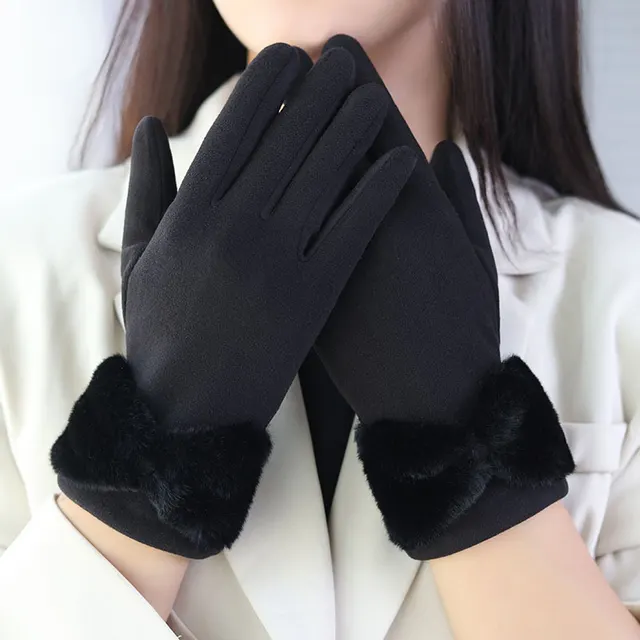 New Cute Touch Screen Riding Gloves Black - Shop at LoveMi
