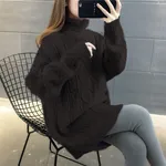 Thickened Turtleneck Black