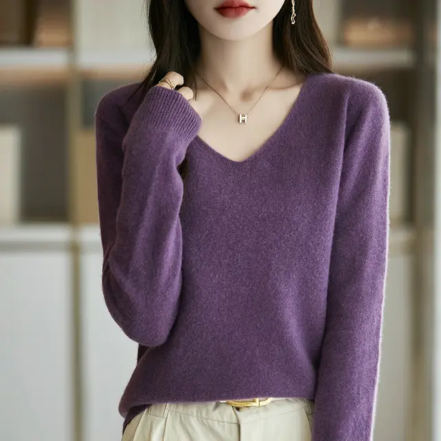 Front Line Ready made Garments Seamless Knitwear For Women Western Style Purple - Shop at LoveMi