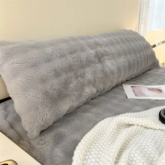 Milk Fiber Lengthened Double Pillow Case Smoky Rain Gray - Shop at LoveMi