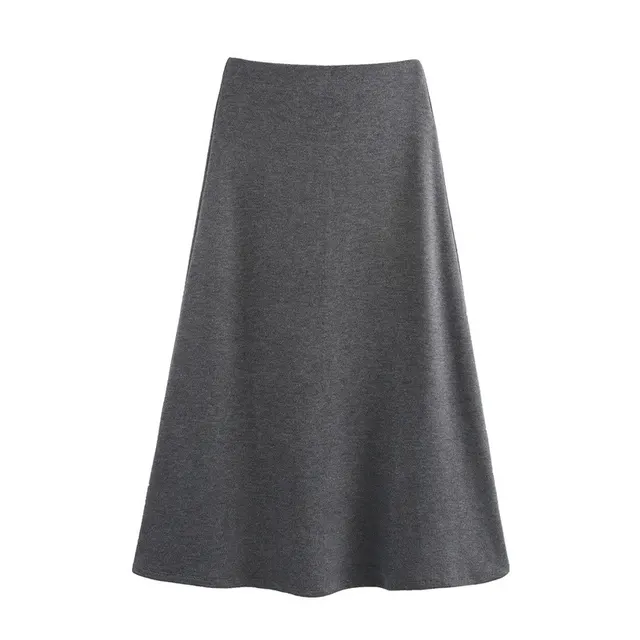 Women's Nodule Decoration Top And Skirt Skirt Dark Gray - Shop at LoveMi