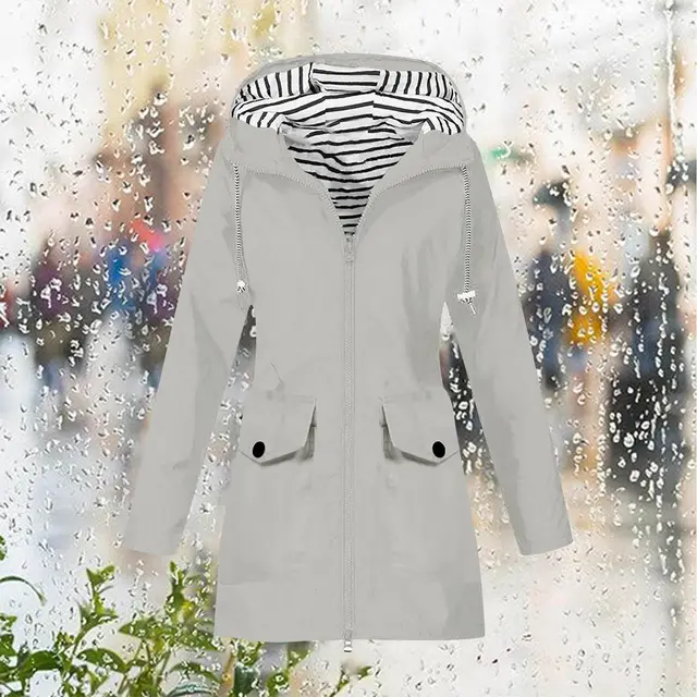 Outdoor Mountaineering Clothing Waterproof Coat Light Gray - Shop at LoveMi